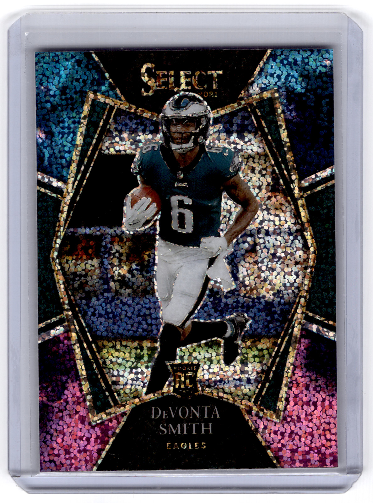 2021 Panini Select DeVonta Smith RC Cosmic Prizm SSP #149 Eagles