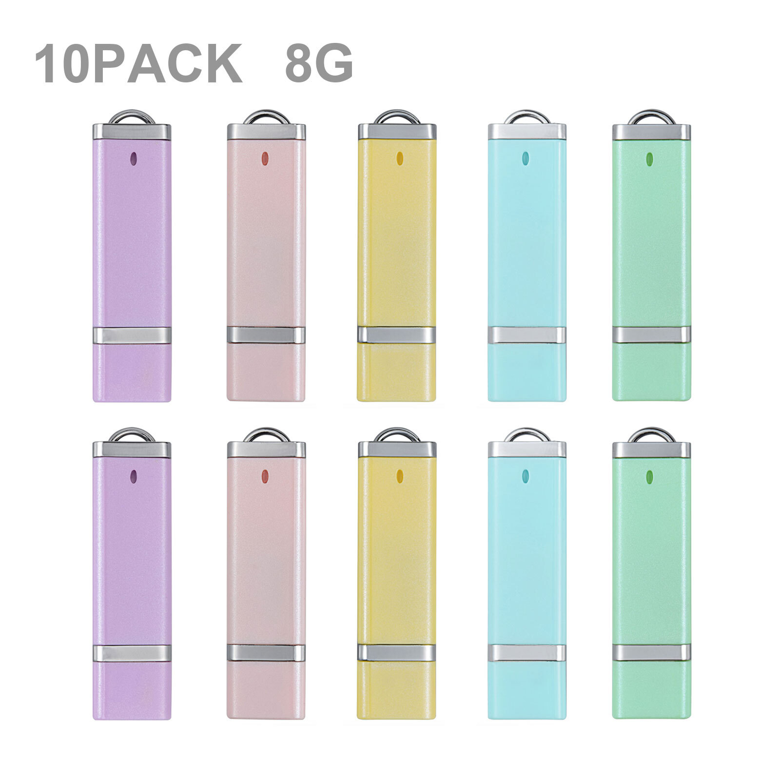 100PCS Kootion 8GB USB 2.0 Flash Drives Bulk Memory Sticks Thumb Drives