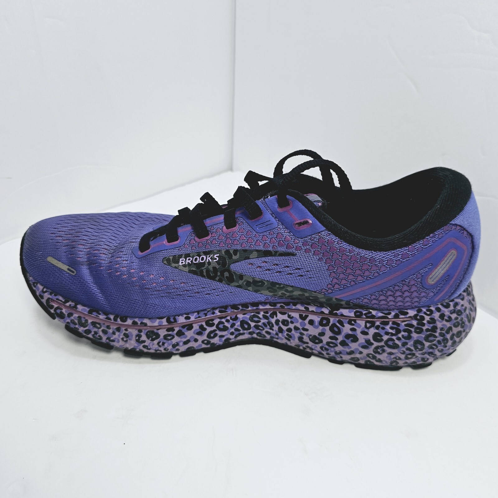 Size 8 5 Brooks Ghost 14 Electric Cheetah Run Wild Purple Black For Size 8 5 brooks ghost 14 electric cheetah run wild purple black for