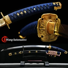 Sharp Tachi Japanese Samurai Katana Sword Full Tang 1095 Carbon Steel Koshizori
