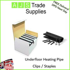UNDERFLOOR HEATING PIPE CLIPs 60mm STAPLES TO FIT 16MM PIPE WORKS WITH 14-20mm