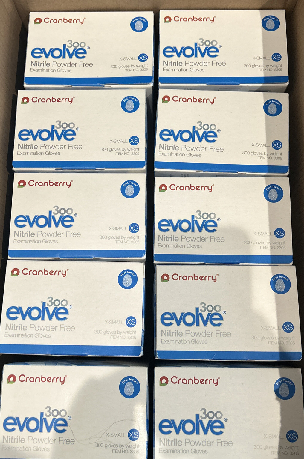 Cranberry CR3305 Evolve 300 Nitrile Exam Gloves Extra Small Cobalt Blue