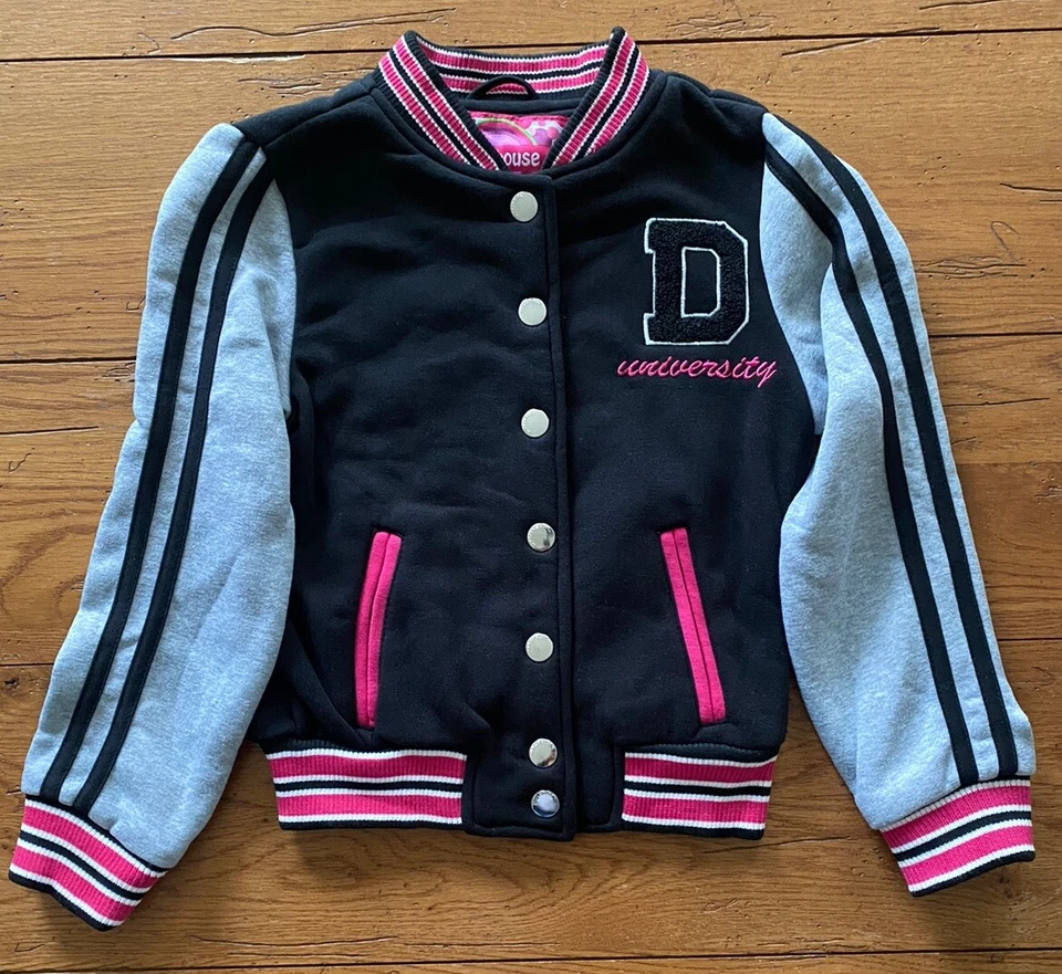 NUEVA Chaqueta Letra Universitaria Casa de Muñecas Niñas Talla Mediana 10/12 Foto 2 de 4