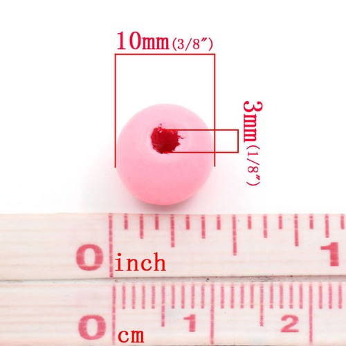 200 pcs Wooden Wood Round Spacer Beads - 10x9mm - 19 Colors Available! - Picture 41 of 61
