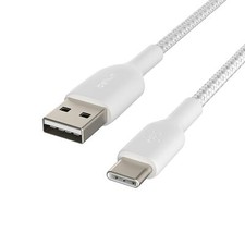 Image of Belkin Boost Charge Braided Fast Charge cable for all USB-C to USB-A Device