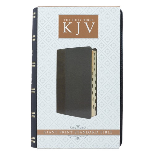 KJV HOLY BIBLE King James Version Black Large Print Thumb Index Edition* NEW - Picture 5 of 5