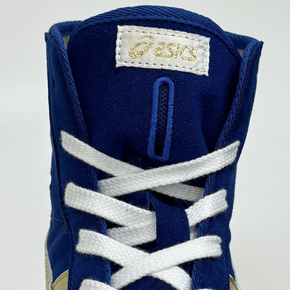 ASICS Wrestling Boxing Shoes 1083A001 EX-EO TWR900 Blue/Gold/White