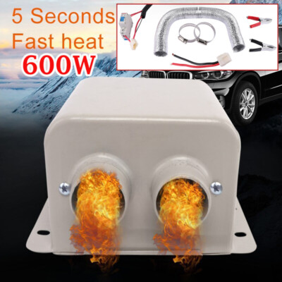 12V Car Vehicle Portable Ceramic Heater Heating Cooling Fan