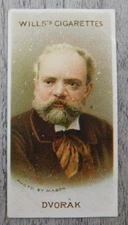 Imperial Tobacco Co Will's Cigarette Trade Card vintage No. 27 Anton Dvorak
