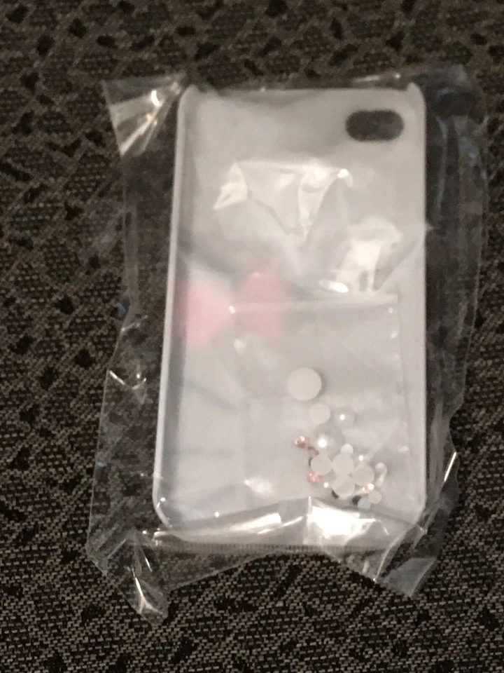 New Hello Kitty Pink Bow Bling Rhinestone & Pearl iPhone 4 4s case NIP - Image 2 of 2