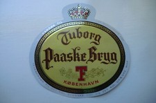 MINT TUBORG KOBENHAVN DANMARKPAASKE BRYG BREWERY BEER BOTTLE LABEL 