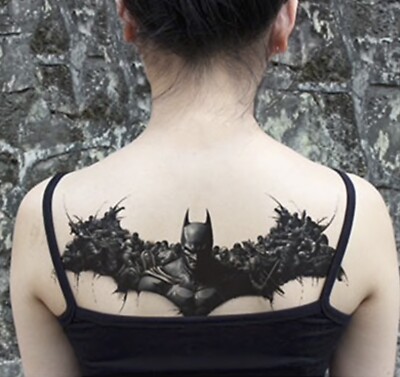 Temporäres Tattoo Batman Comic DC Wasserfest Einmal Klebetattoo Körperkunst