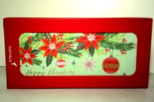 Papyrus Happy Christmas Poinsettia Tree Holiday Boxed Cards 16 Count Foil Accent