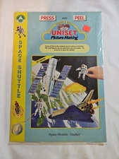 Vintage 1992 Uniset Picture Making Space Shuttle Vinyl Press & Peel Book. Sealed