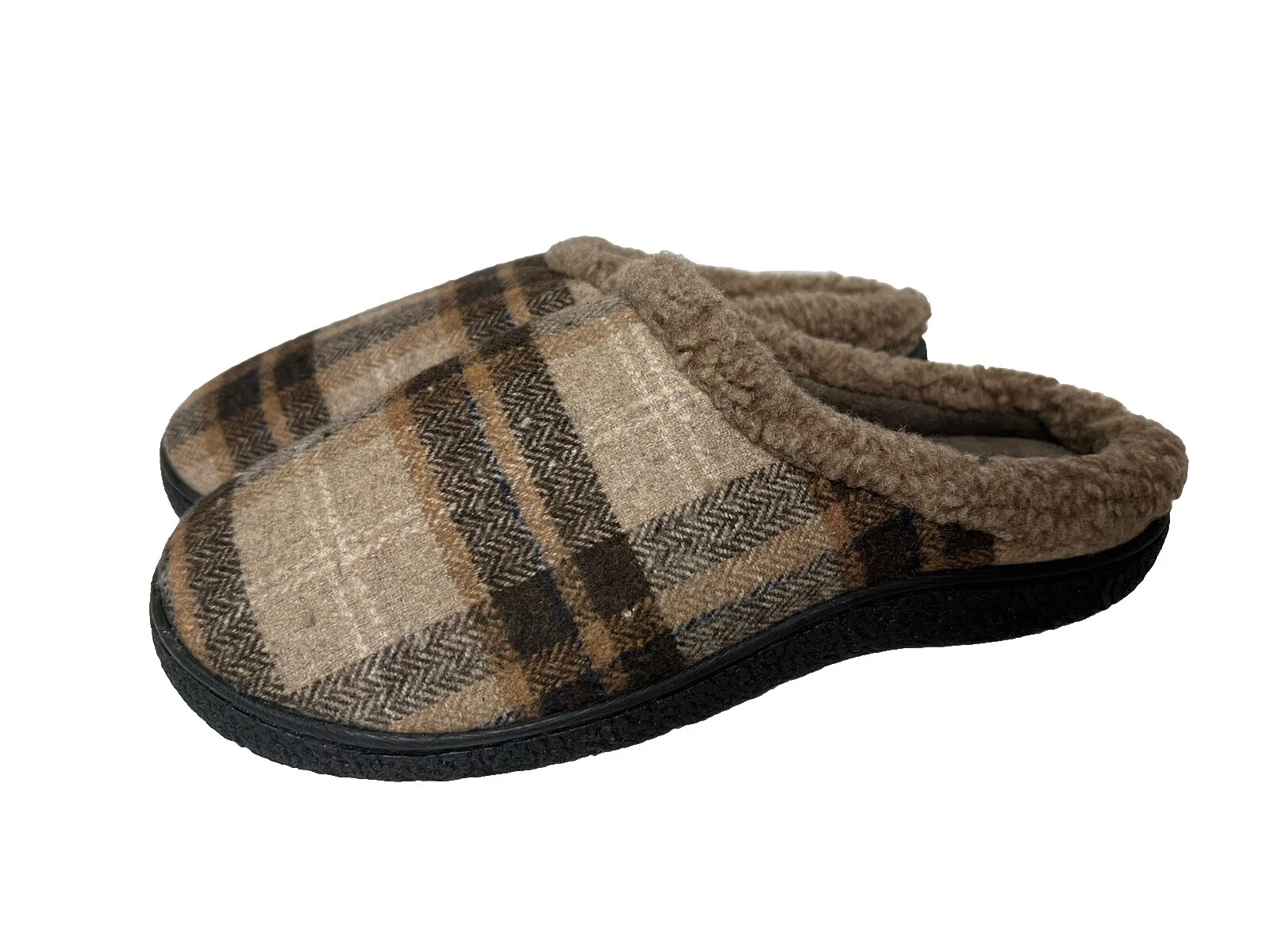 新奇褐色合成拖鞋男士