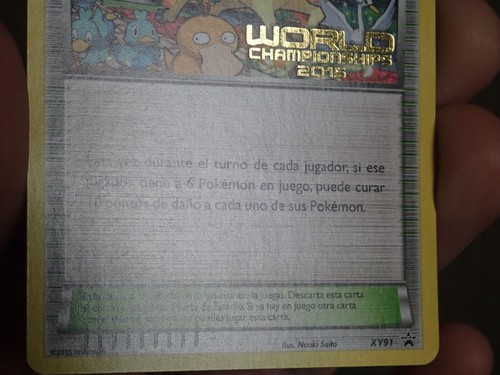 CHAMPIONS FESTIVAL XY91 - POKEMON WORLD CHAMPIONSHIPS 2015 PROMO CARD SPANISH - Picture 9 of 23