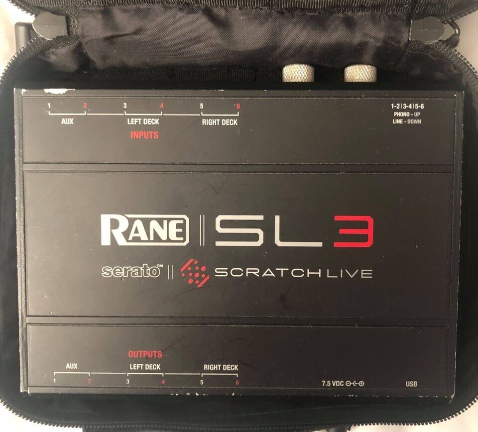 RANE SL3 SERATO SCRATCH LIVE ADVANCED 24-BIT USB 2.0 INTERFACE FOR PRO DJ'S