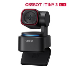 OBSBOT Tiny 3 Lite Spatial Audio 4K Webcam AI Tracking PTZ Streaming Camera