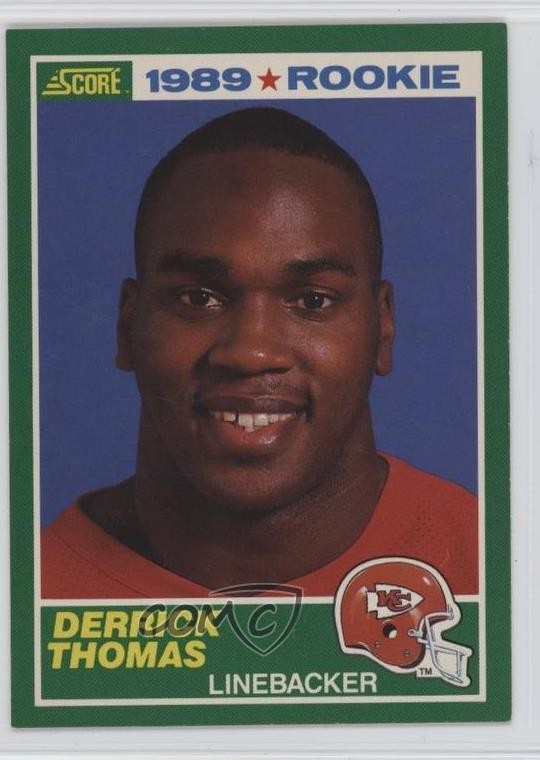 1989 Score 1989 Rookie Derrick Thomas #258 HOF 1rm4