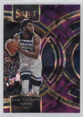 2023 Select Premier Level Purple Cracked Ice Prizm 32/99 Karl-Anthony Towns n0c