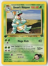 Pokemon Giovanni's Nidoqueen - 23/132 - Rare Gym Challenge 1st Edition MP on eBay