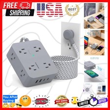 6 Ft Surge Protector Power Strip with USB C, Extension Cord with 8 Outlets 4 ...
