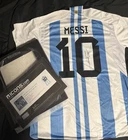 Lionel Messi Signed Argentina #10 Soccer Jersey FIFA World Champions 2022