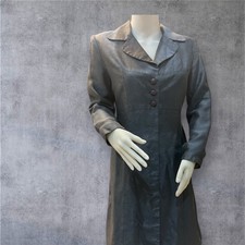Vintage Rachmani Charcoal Coat Size 4 USA Made Longline Blazer