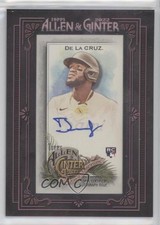 2022 Topps Allen & Ginter Framed Mini Black Frame 4/25 Bryan De La Cruz Auto 3q5