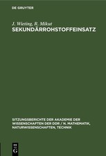 J Wieting R Mikut Sekund�rrohstoffeinsatz (Hardback) (US IMPORT)