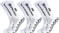 3 Paare FußBallsocken FüR Herren Damen, Sportsocken FußBall Anti Rutsch