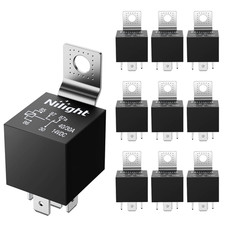 10 Pack SPDT 5PIN Electrical Relays 12V 30/40 Amp 5-Pin Switch Relay for Automot
