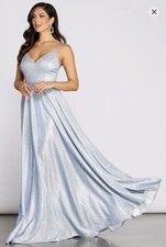 Windsor Sz S Prom Dress Shiny Metallic, Formal, Prom, Lined, Party, cóctel 