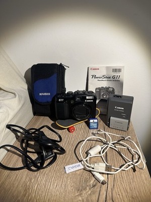 Canon Powershot G11 Digitalkompaktkamera Schwarz Top Zustand