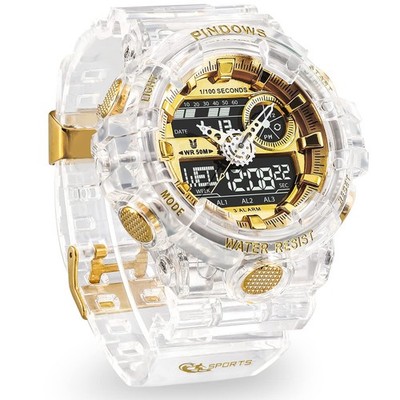 Watch for Men Watch Men Digital Sports Watch Large Digital Analog Dual Displa...