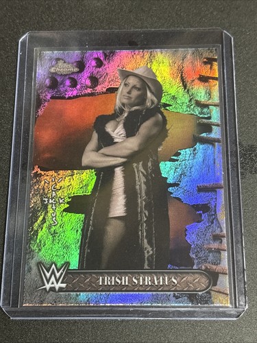 2025 Topps Chrome Wwe Cactus Jack Trish Stratus #9 Base Refractor 🌈 Card