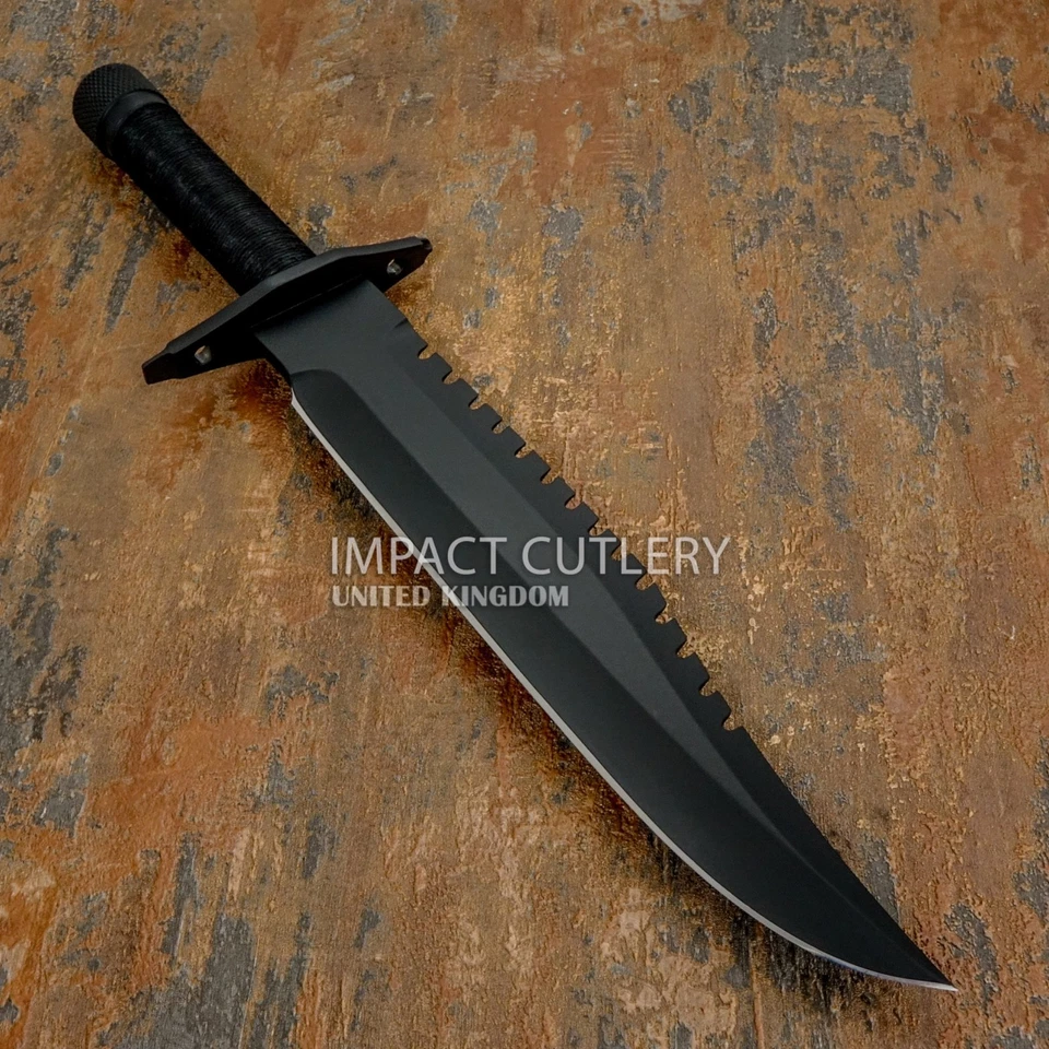 Model # 5635 Impact Cutlery Custom Handmade Rambo Bowie Knife  | D2 Steel - Image 2 of 4