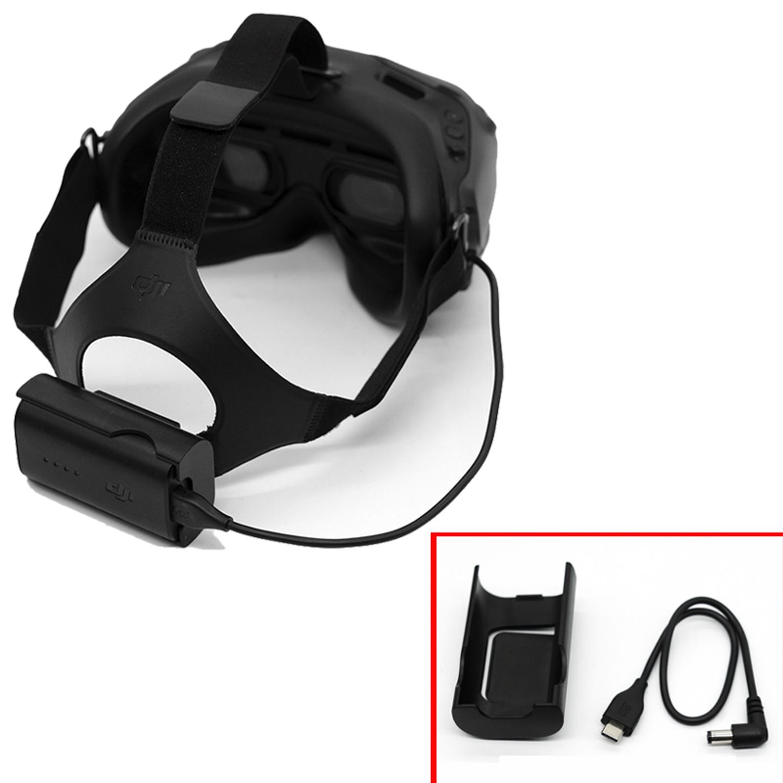 Power Charging Cable+Plastic Battery Case For DJI FPV Combo Goggles V2 Glasses