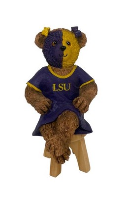 LSU Tigers Bleacher Bears-Terri Bear by Ridgewood Collectibles-RARE-New