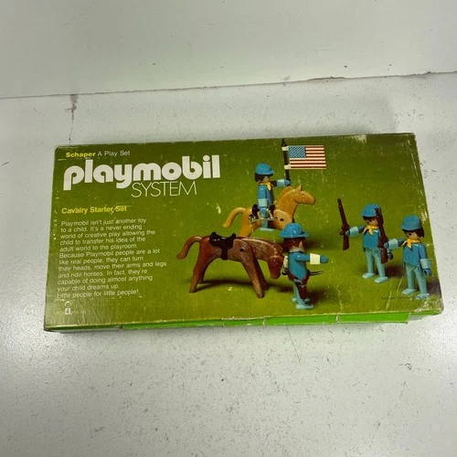 Vintage Schaper Playmobil Cavalry Starter Set #061 In Box AS IS 1970s