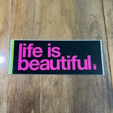 Dutch Bros 2018 Life Is Beautiful Pink/Black Sticker