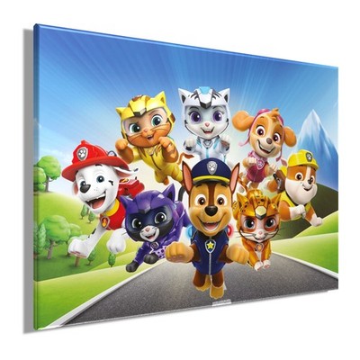 Wandbild CAT PACK PAW PATROL 46x61 cm   Leinwandbild Keilrahmen Deko modern