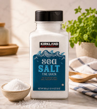 Kirkland Signature, Pure Sea Salt, 30 oz Fine Grain FREE  FAST SHIPPING USA
