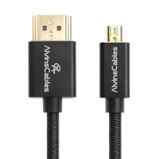 8K 2.1 Micro HDMI to Full HDMI Braided Coiled Cable for Atomos Ninja-V 4K 60P US