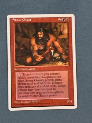 Stone Giant, Fourth Edition, Magic the Gathering MTG
