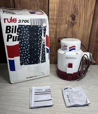Rule Submersible Bilge Pump 3700 Model 14A Xylem Open Box