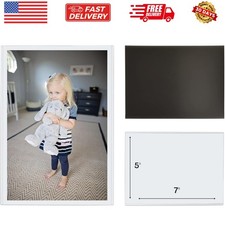 Magnetic Photo Pocket Picture Frame, White, Holds 5 x 7 Inches Photos, 10 Pac...