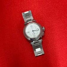 Working item extremely beautiful CARTIER Pasha C stainless automatic wristwatch