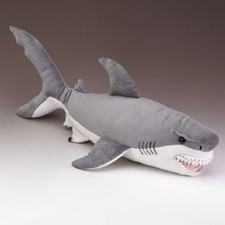 Wildlife Artists Great White Shark Plush Toy 24" long by Wildlife Artists