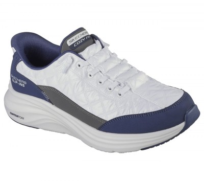 Skechers Men's Slip-Ins: Contour Foam - Cozy Fit Sneaker White Skechers Men's Slip-Ins: Contour Foam - Cozy Fit Sneaker White